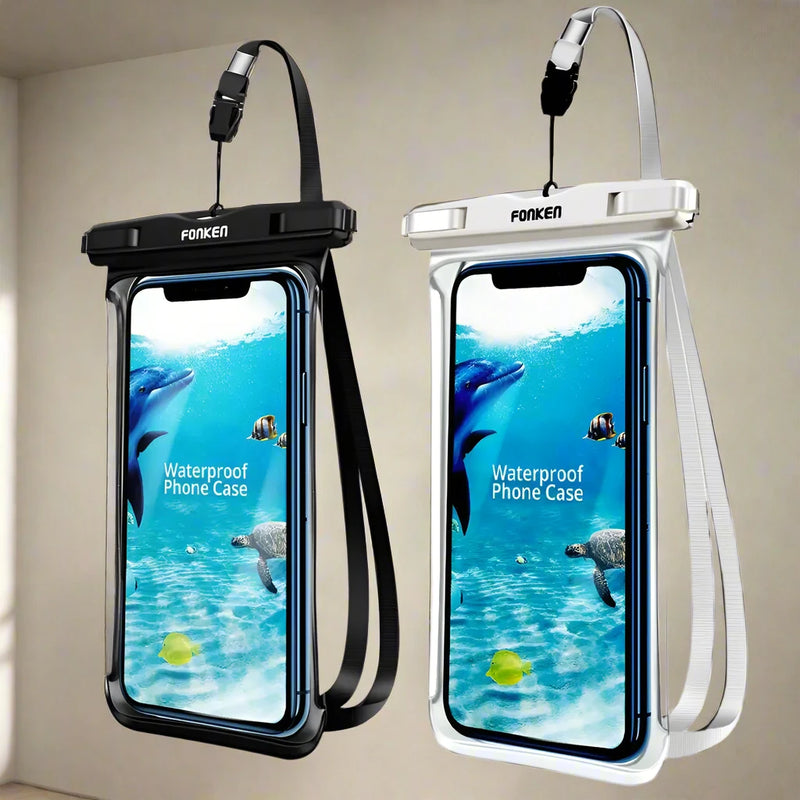 Transparent Waterproof Phone Case – Underwater Dry Bag & Swimming Pouch for Big Phones