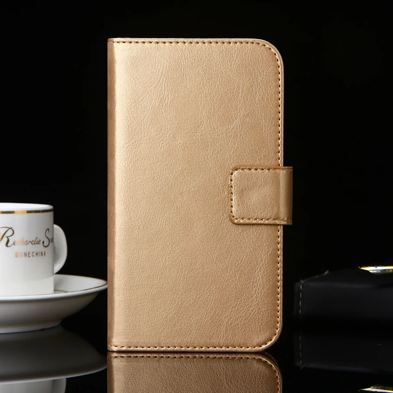 Luxury Leather Flip Cover – Phone Case, Wallet Holder & Bag in One