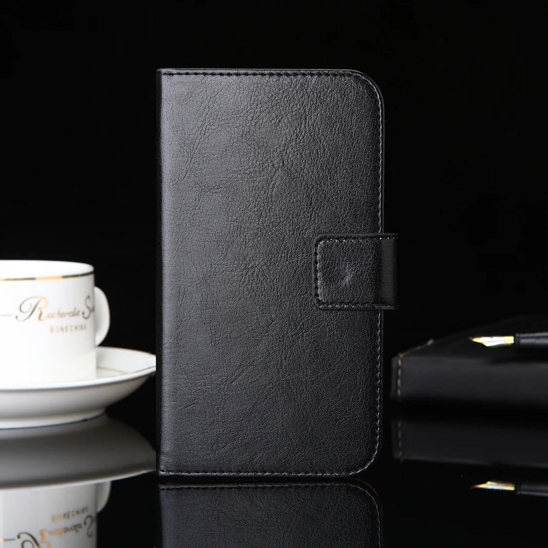 Luxury Leather Flip Cover – Phone Case, Wallet Holder & Bag in One