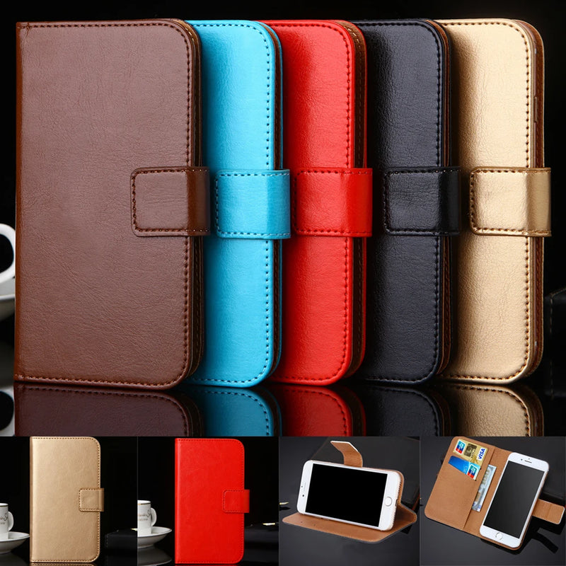 Luxury Leather Flip Cover – Phone Case, Wallet Holder & Bag in One