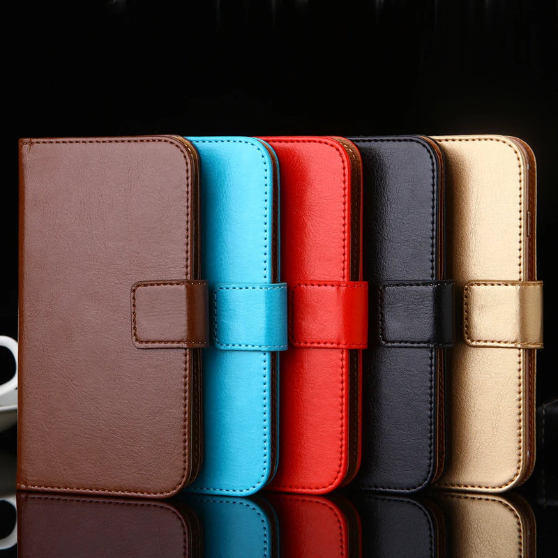 Luxury Leather Flip Cover – Phone Case, Wallet Holder & Bag in One