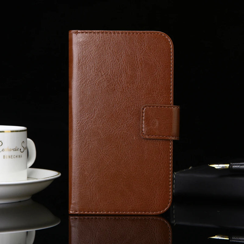 Luxury Leather Flip Cover – Phone Case, Wallet Holder & Bag in One