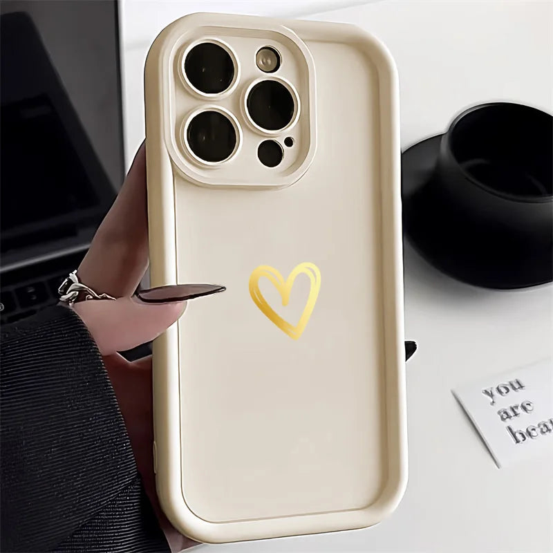 Love Heart iPhone Case: 11 12 13 14 15 Pro Max, X XR XS Max 7 8 Plus SE 2020/2022