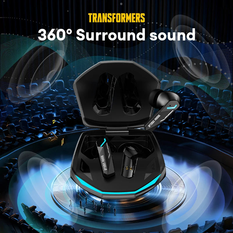 TF-T10 1/2/3/5/10 PCS Wholesale TWS Gaming Earphones Low Latency Dual Mode Headphones Wireless Music Earbuds