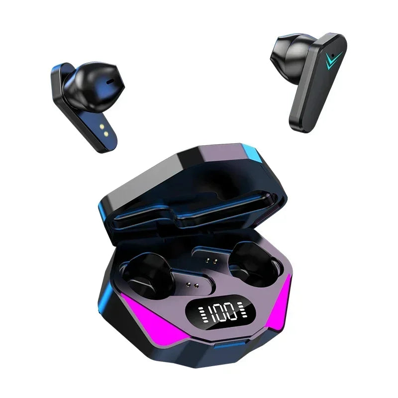 X15 TWS Wireless Bluetooth Headset LED Display Gamer Earbuds with Mic Wireless Headphones