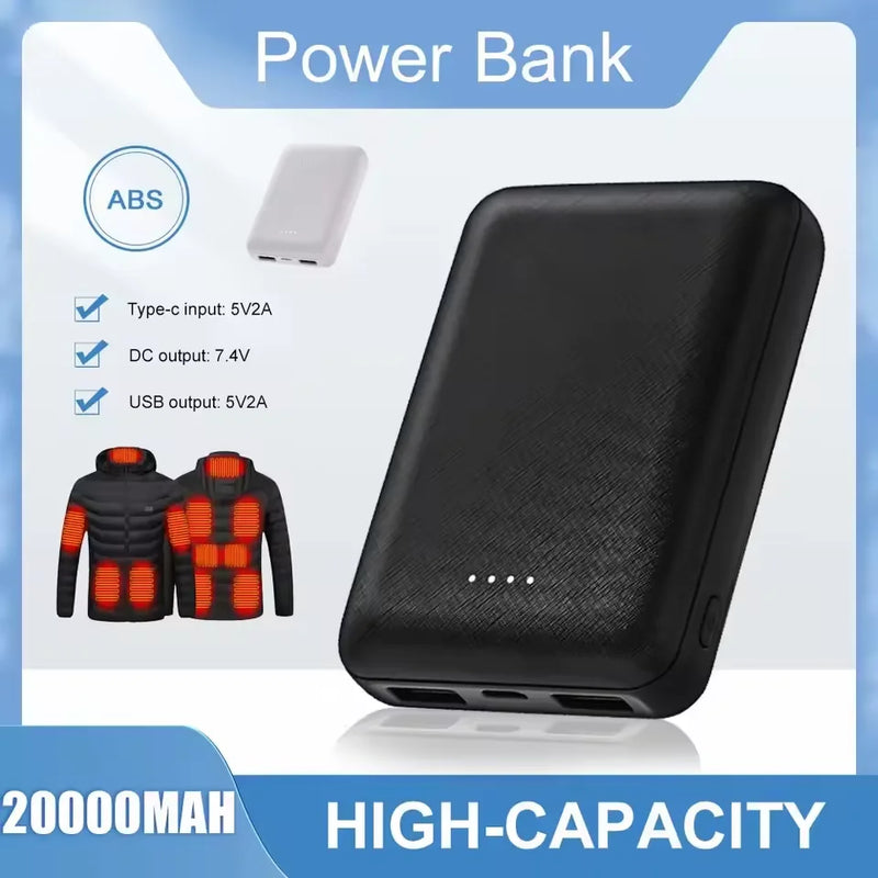 20000mAh Power Bank Portable USB Charger Fast Charging External Battery Pack