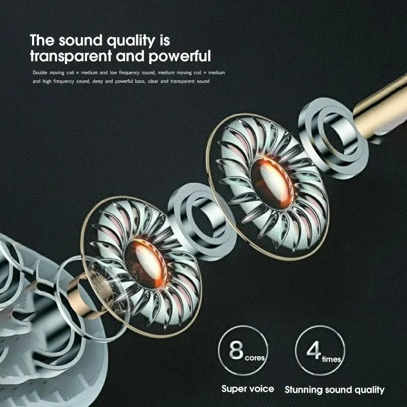 Earphone 9D Stereo Wireless Headphone In-Ear HiFi Earbud - Pro4 TWS Bluetooth