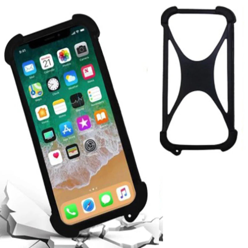 Universal Soft Silicone Elastic Bumper Phone Case for Konrow Sky 55, ZTE A1, ZTG01 & Blade A3