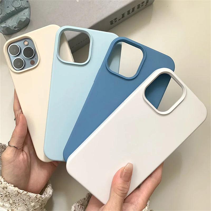 Original Silicone Case for Phone 16 14 11 12 13 15 Pro Max Official Cases for Phone 13 14 12 15 16 Pro Full Cover