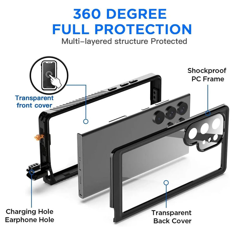 IP68 Shellbox Waterproof Case – Diving & Outdoor Sports Protective Cover