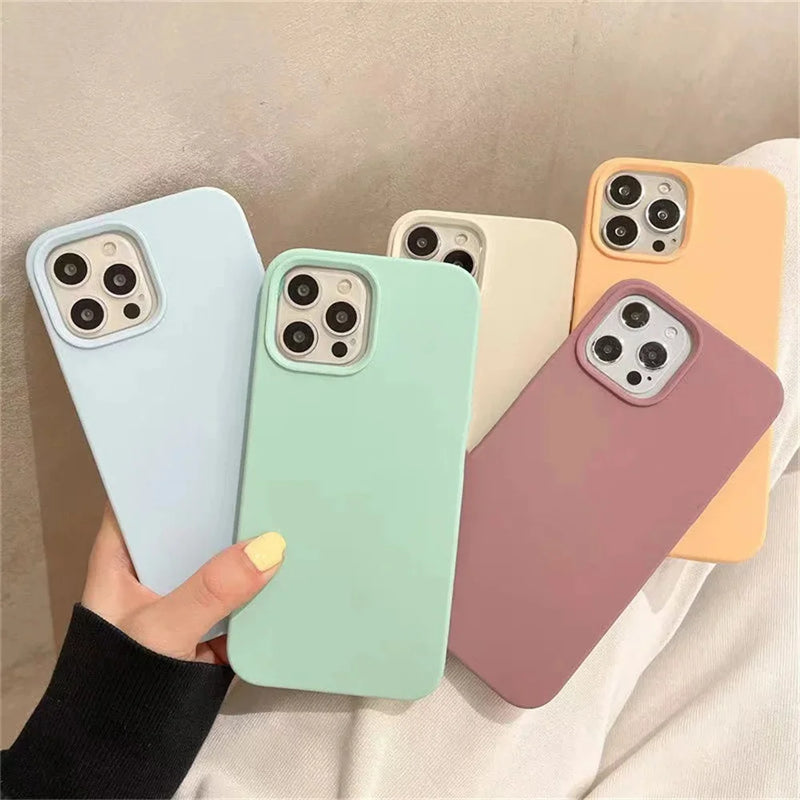 Original Silicone Case for Phone 16 14 11 12 13 15 Pro Max Official Cases for Phone 13 14 12 15 16 Pro Full Cover