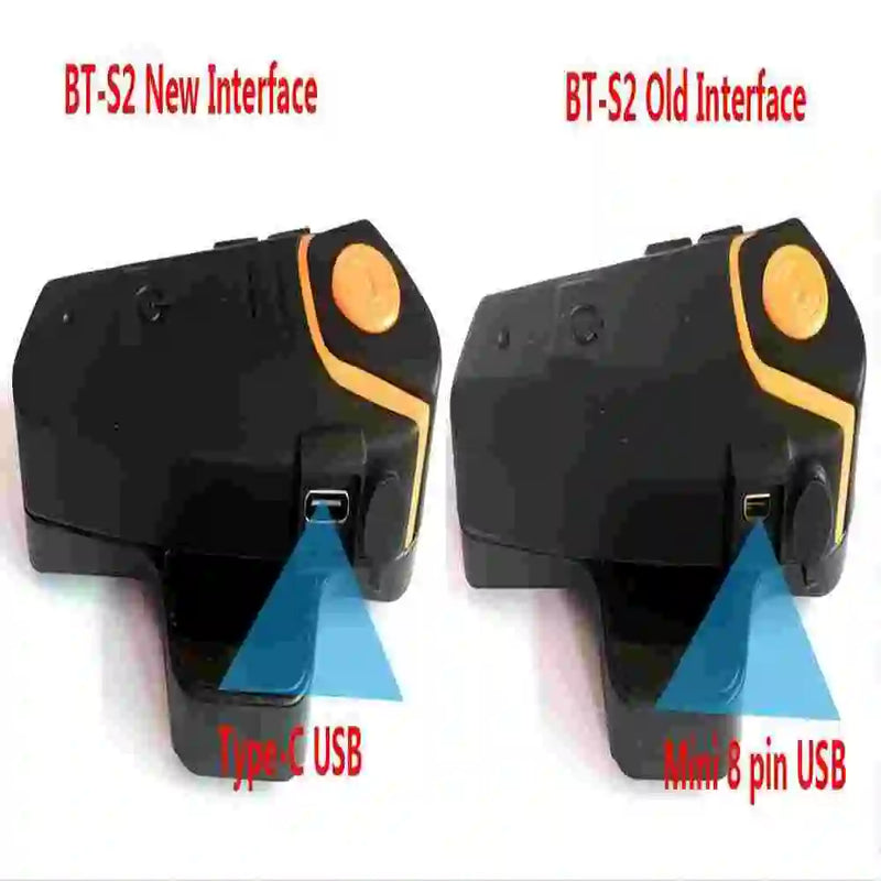 BT-S2NS Motorcycle Helmet Bluetooth Headset - Waterproof Intercom for Moto Riders