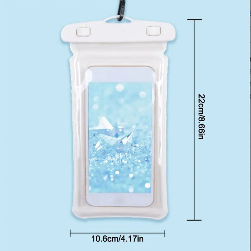 Transparent Waterproof Phone Case – Touchscreen Cover with Lanyard for Phones Under 7 Inches