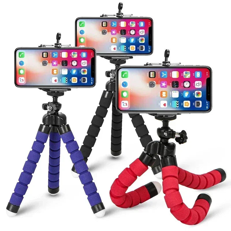 Mini Universal Phone Tripod & Camera Holder - Smartphone Monopod Stand for Photography