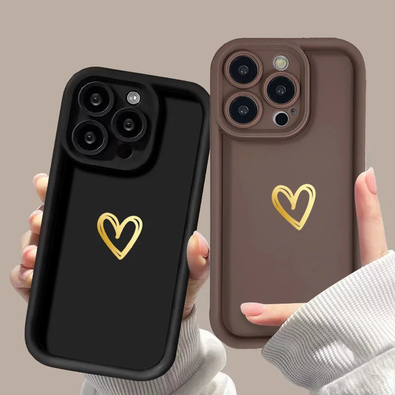 Love Heart iPhone Case: 11 12 13 14 15 Pro Max, X XR XS Max 7 8 Plus SE 2020/2022