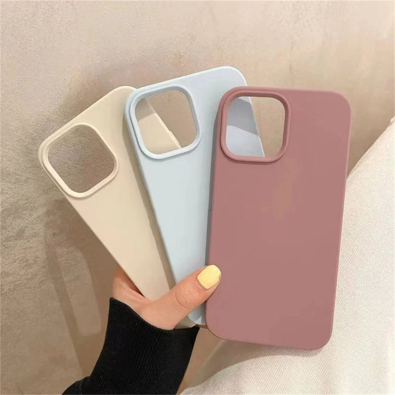 Original Silicone Case for Phone 16 14 11 12 13 15 Pro Max Official Cases for Phone 13 14 12 15 16 Pro Full Cover