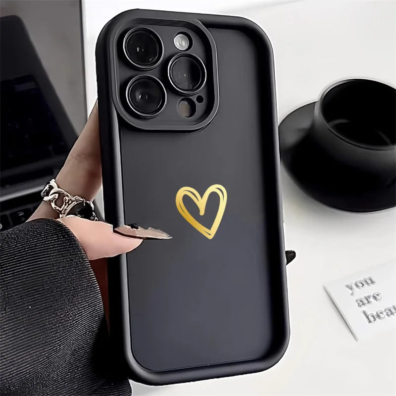 Love Heart iPhone Case: 11 12 13 14 15 Pro Max, X XR XS Max 7 8 Plus SE 2020/2022