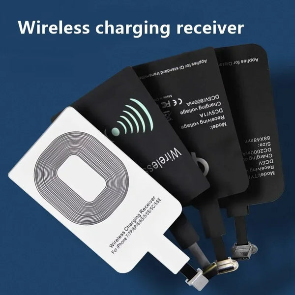 Wireless Charger Receiver Type-C/Micro/Lightning for iPhone 5 & Android