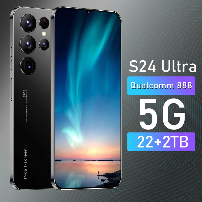 S24 Ultra Smart phone 7.3 inch Full Screen 4G/5G Cell Phone 22TB+2TB 7800mAh Mobile Phone Global