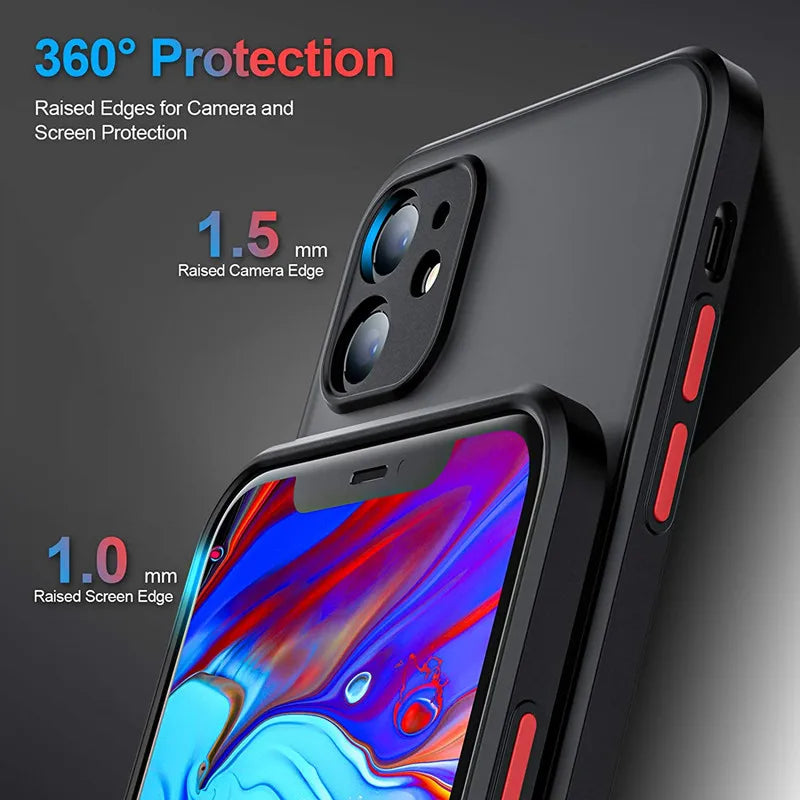 Phone Case For i Phone 15 11 12 13 Mini 14 Pro XR X Xs Max 7 8 Plus SE 2020 Silicone Hard Cover