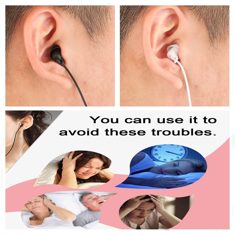 1PC 3.5mm Wired Noise Reduction Earphones – Stereo In-Ear Headset for Mobile, MP3, Sleep