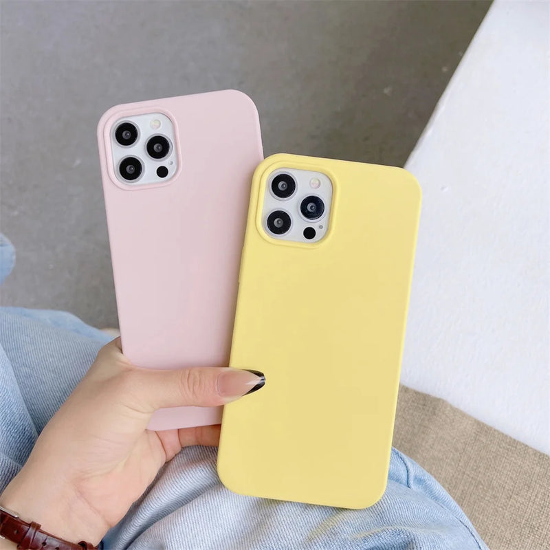 Original Silicone Case for Phone 16 14 11 12 13 15 Pro Max Official Cases for Phone 13 14 12 15 16 Pro Full Cover